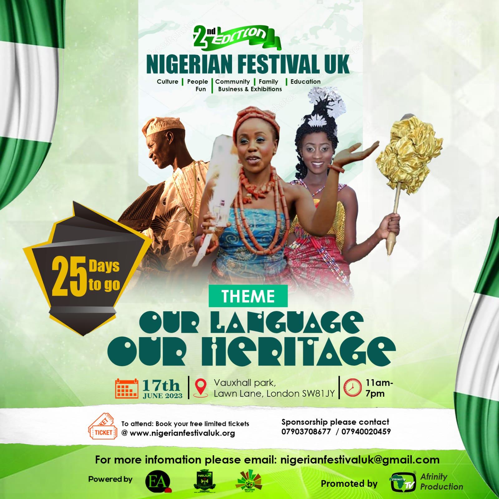 2ND ANNUAL NIGERIAN FESTIVAL UK - Royal Hillz International